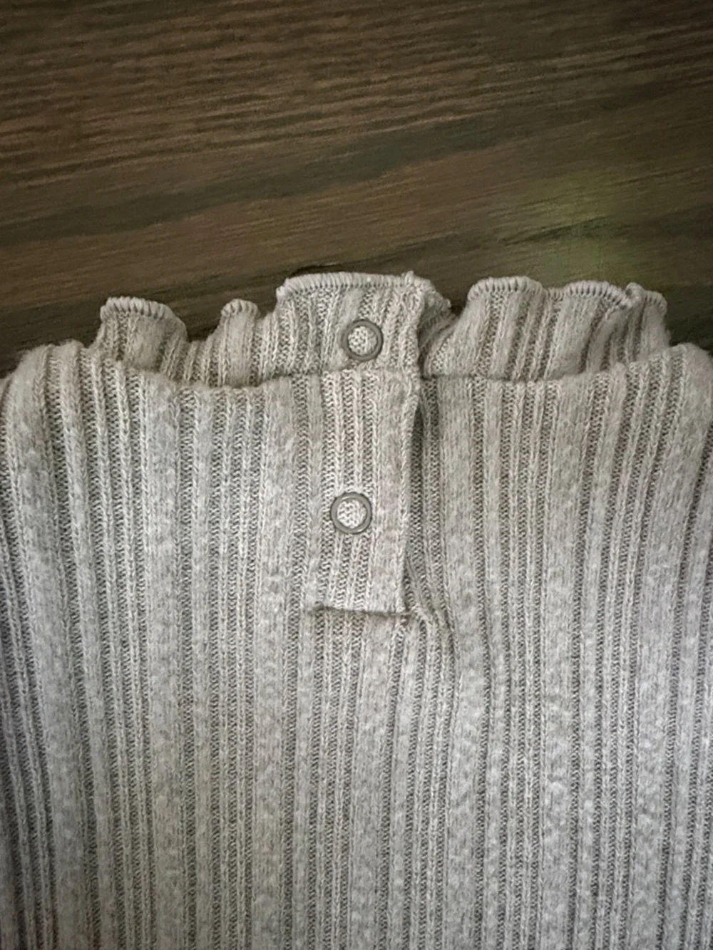 Old Navy Gray Ribbed Knit Top & Flare Pants Set | 6-12M
